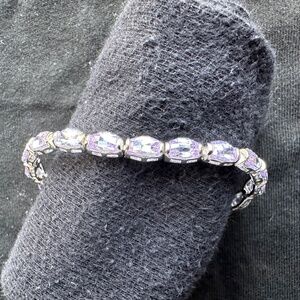 Amethyst and Sterling Silver Bracelet